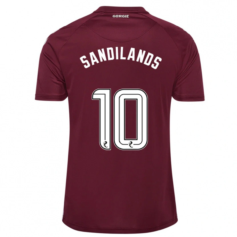 Danxen Bambino Maglia Callum Sandilands #10 Bordeaux Bianco Kit Gara Home 2025/26 Maglietta