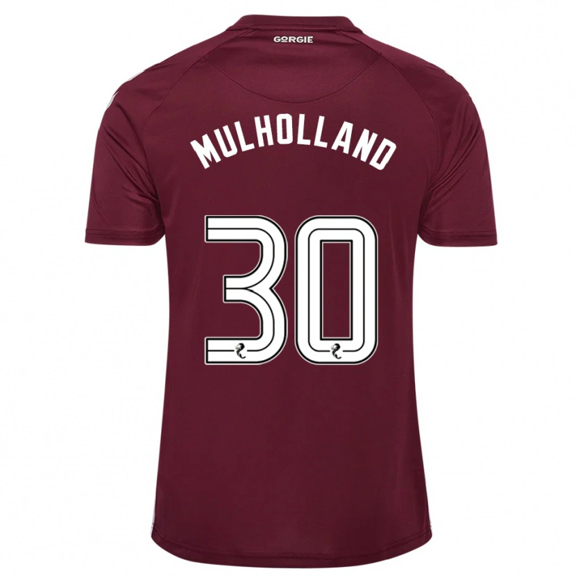 Danxen Bambino Maglia James Mulholland #30 Bordeaux Bianco Kit Gara Home 2025/26 Maglietta