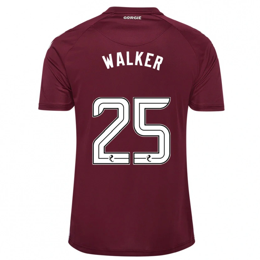 Danxen Bambino Maglia Liam Walker #25 Bordeaux Bianco Kit Gara Home 2025/26 Maglietta
