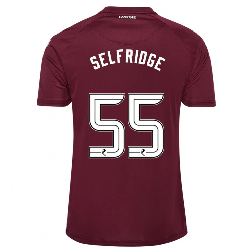 Danxen Bambino Maglia Louis Selfridge #55 Bordeaux Bianco Kit Gara Home 2025/26 Maglietta