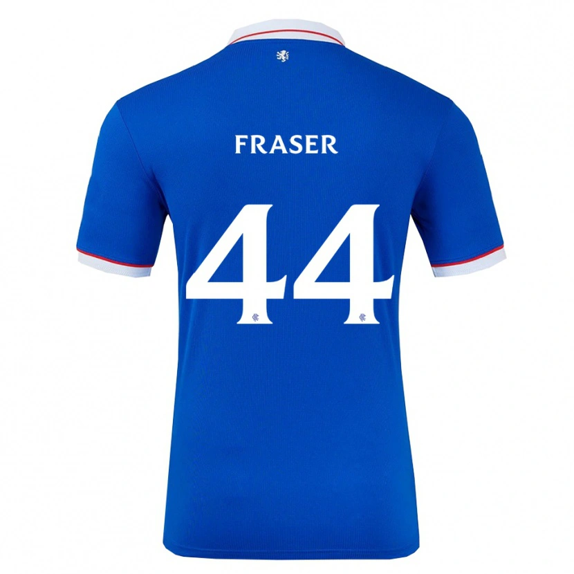 Danxen Bambino Maglia Robbie Fraser #44 Blu Bianco Kit Gara Home 2025/26 Maglietta