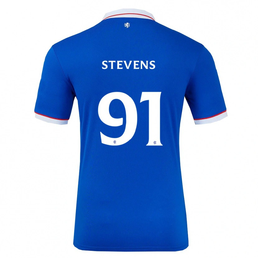 Danxen Bambino Maglia Archie Stevens #91 Blu Bianco Kit Gara Home 2025/26 Maglietta