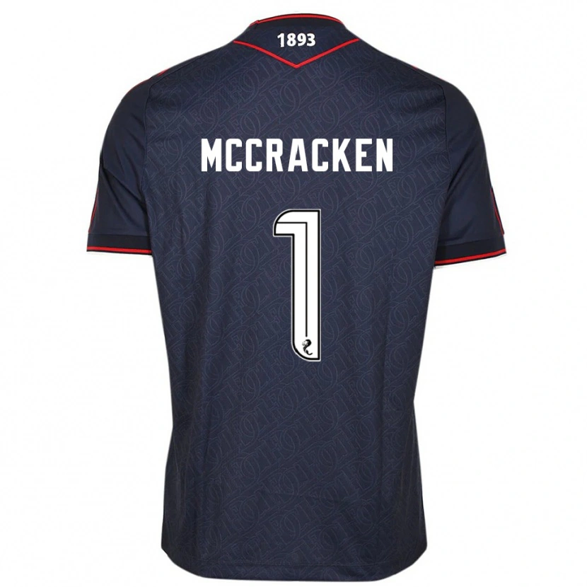 Danxen Bambino Maglia Jon Mccracken #1 Blu Navy Bianco Kit Gara Home 2025/26 Maglietta