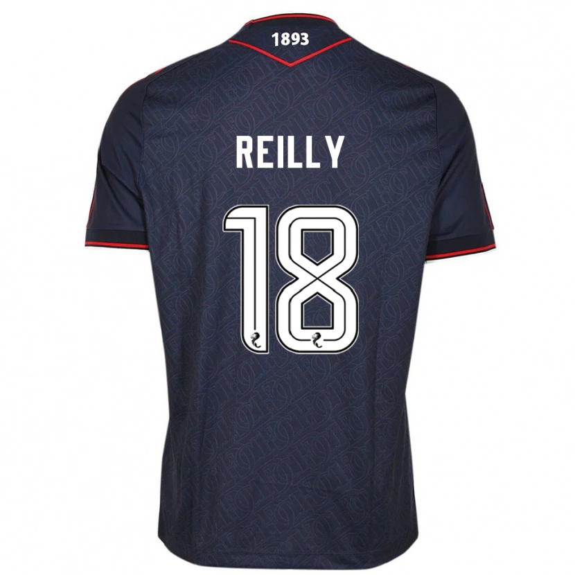 Danxen Bambino Maglia Charlie Reilly #18 Blu Navy Bianco Kit Gara Home 2025/26 Maglietta