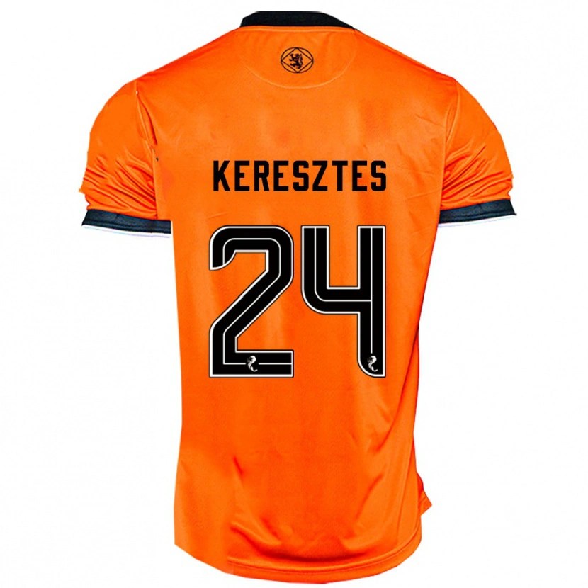Danxen Bambino Maglia Krisztián Keresztes #24 Arancione Nero Kit Gara Home 2025/26 Maglietta
