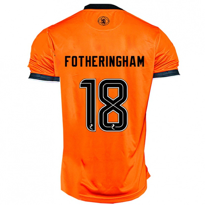 Danxen Bambino Maglia Kai Fotheringham #18 Arancione Nero Kit Gara Home 2025/26 Maglietta