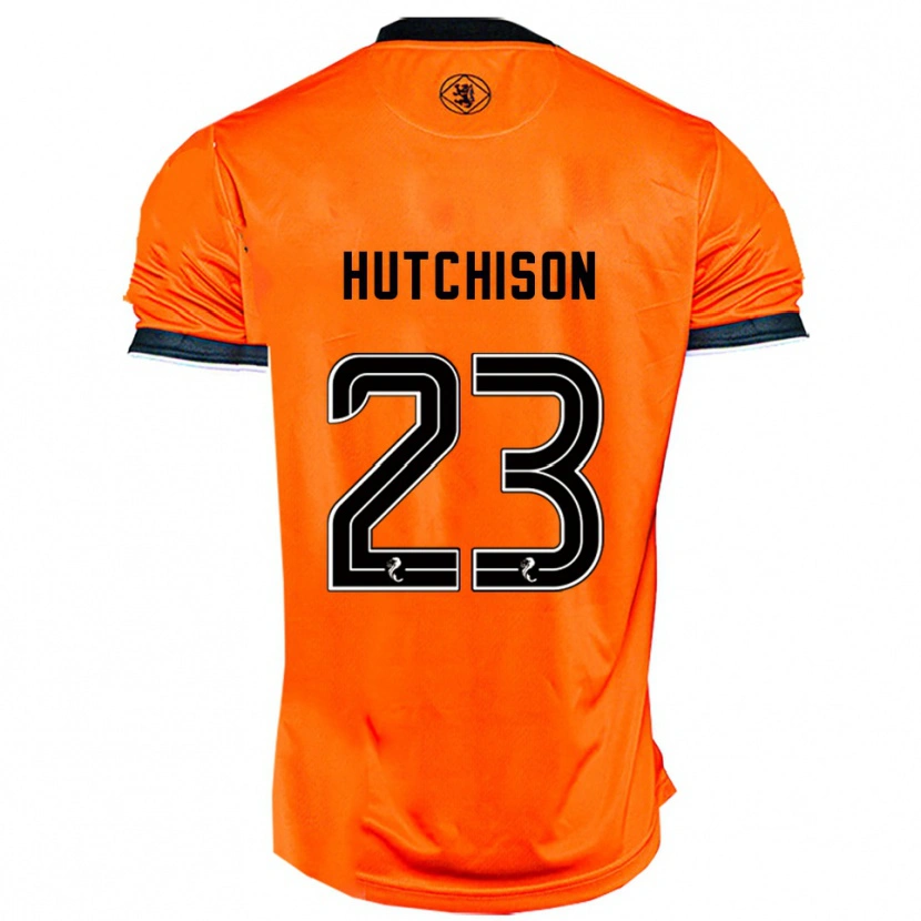 Danxen Bambino Maglia Daisy Hutchison #23 Arancione Nero Kit Gara Home 2025/26 Maglietta