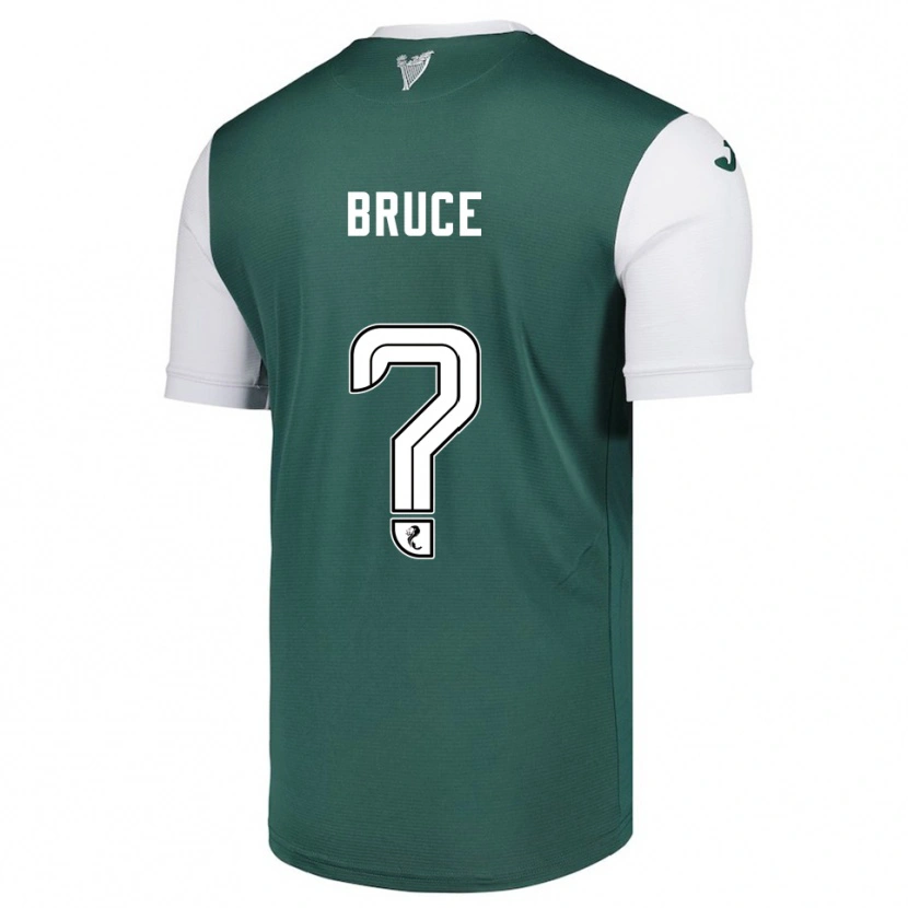 Danxen Bambino Maglia Zach Bruce #0 Verde Bianco Kit Gara Home 2025/26 Maglietta