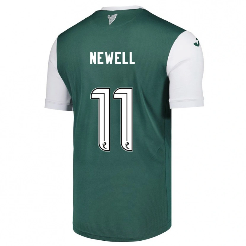 Danxen Bambino Maglia Joe Newell #11 Verde Bianco Kit Gara Home 2025/26 Maglietta