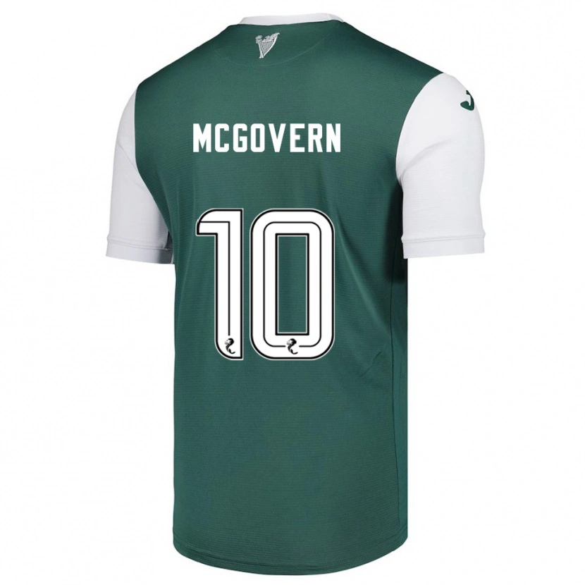 Danxen Bambino Maglia Kathleen Mcgovern #10 Verde Bianco Kit Gara Home 2025/26 Maglietta