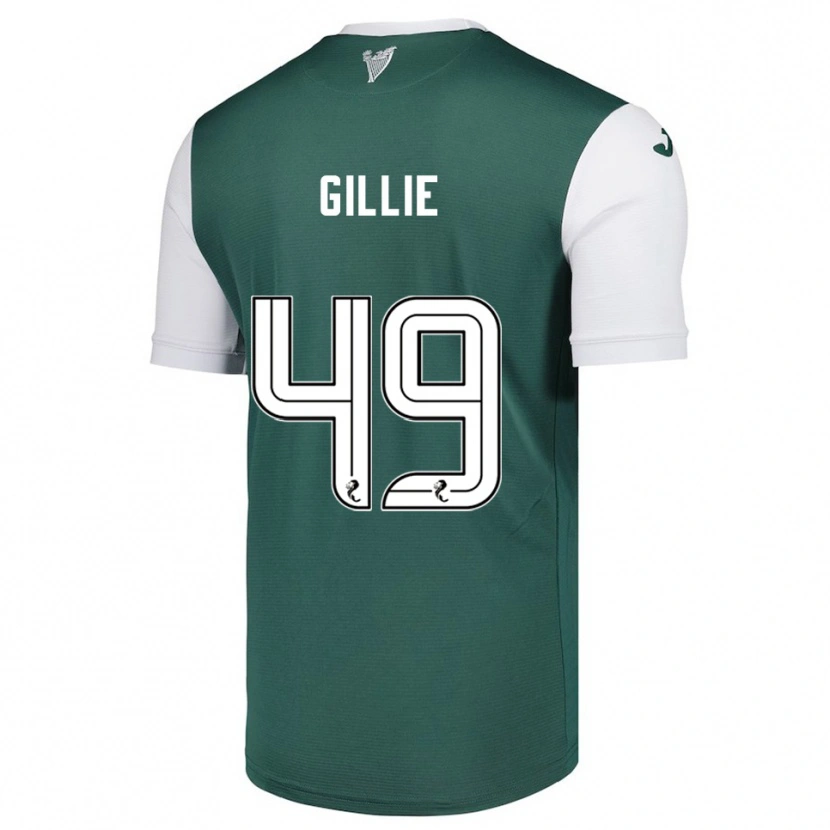 Danxen Bambino Maglia Lewis Gillie #49 Verde Bianco Kit Gara Home 2025/26 Maglietta