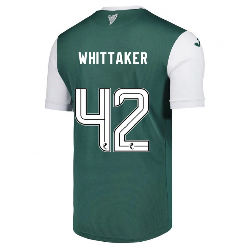 Danxen Bambino Maglia Rory Whittaker #42 Verde Bianco Kit Gara Home 2025/26 Maglietta