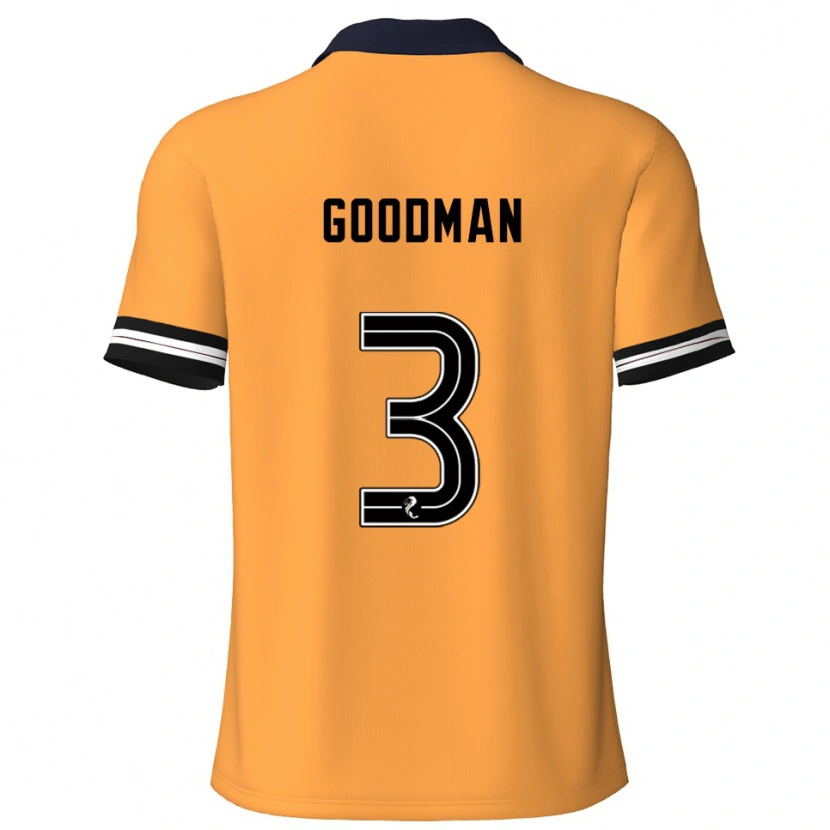 Danxen Bambino Maglia Mya Goodman #3 Giallo Nero Kit Gara Home 2025/26 Maglietta