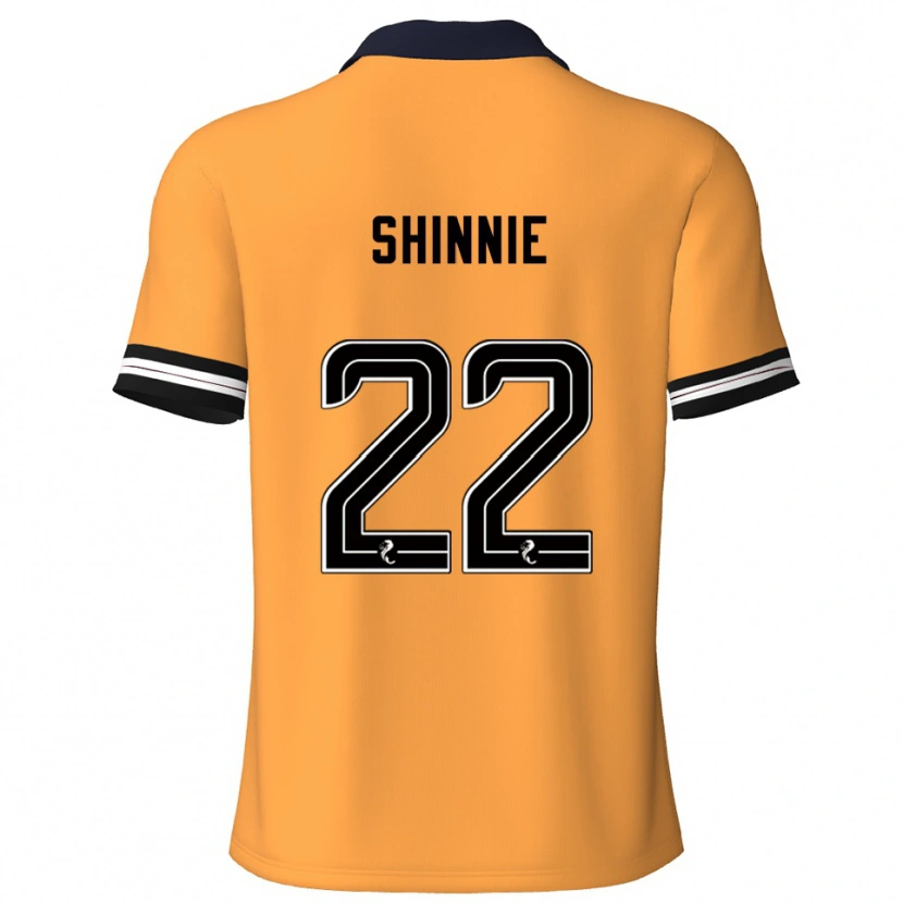 Danxen Bambino Maglia Andrew Shinnie #22 Giallo Nero Kit Gara Home 2025/26 Maglietta