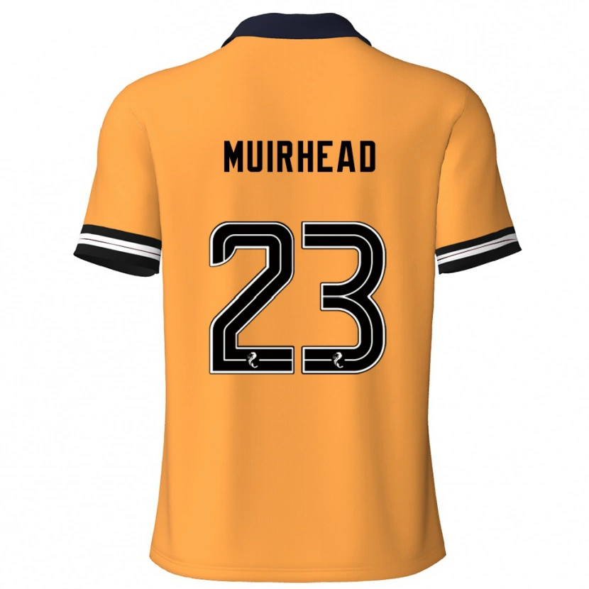 Danxen Bambino Maglia Robbie Muirhead #23 Giallo Nero Kit Gara Home 2025/26 Maglietta