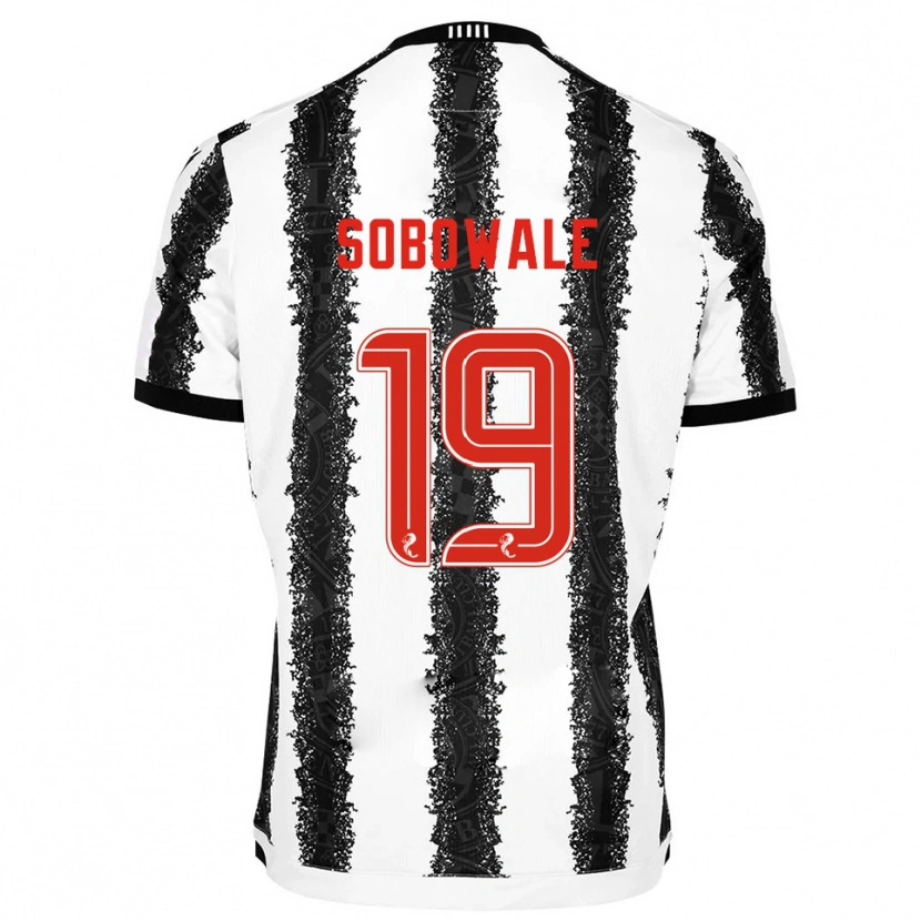 Danxen Bambino Maglia Tunmise Sobowale #19 Bianco Nero Kit Gara Home 2025/26 Maglietta