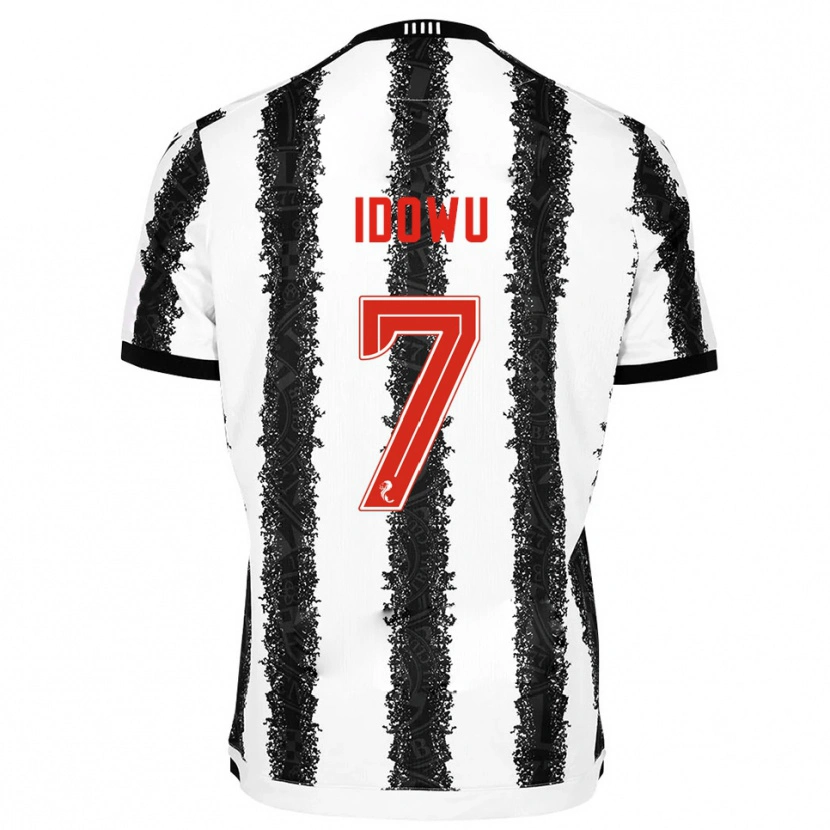 Danxen Bambino Maglia Roland Idowu #7 Bianco Nero Kit Gara Home 2025/26 Maglietta