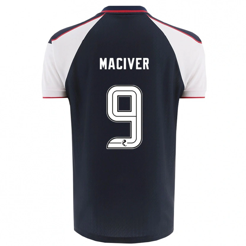 Danxen Bambino Maglia Ross Maciver #9 Blu Navy Bianco Kit Gara Home 2025/26 Maglietta