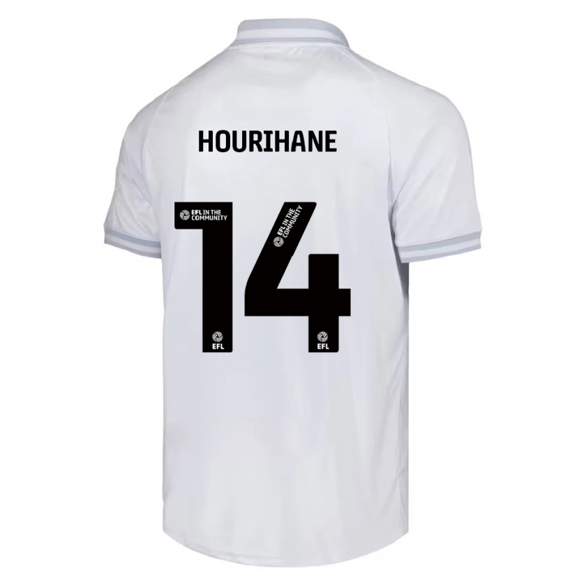 Danxen Bambino Maglia Conor Hourihane #14 Bianco Grigio Nero Kit Gara Away 2025/26 Maglietta