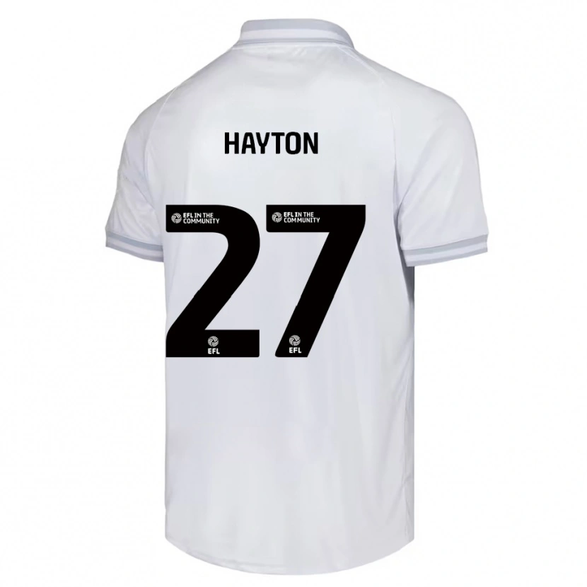 Danxen Bambino Maglia Adam Hayton #27 Bianco Grigio Nero Kit Gara Away 2025/26 Maglietta