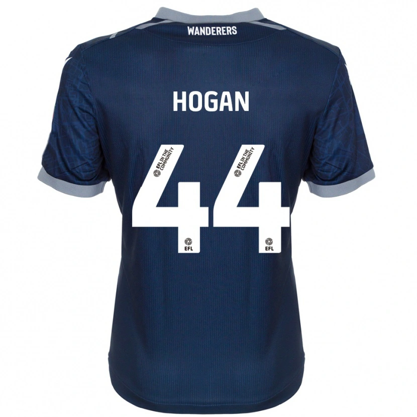 Danxen Bambino Maglia Sean Hogan #44 Blu Navy Grigio Kit Gara Away 2025/26 Maglietta