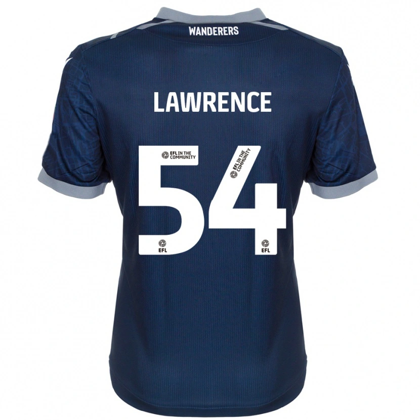 Danxen Bambino Maglia Daeshon Lawrence #54 Blu Navy Grigio Kit Gara Away 2025/26 Maglietta