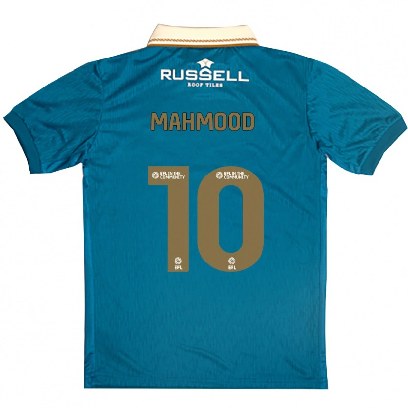 Danxen Bambino Maglia Hajrah Mahmood #10 Azzurro Bianco Kit Gara Away 2025/26 Maglietta