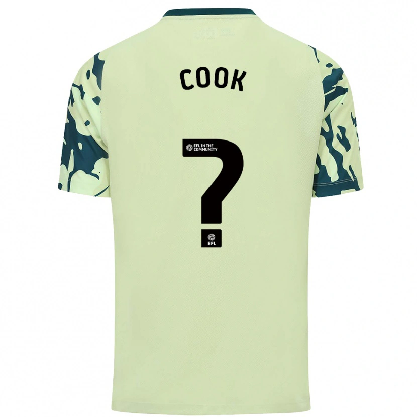 Danxen Bambino Maglia Freddie Cook #0 Verde Scuro Kit Gara Away 2025/26 Maglietta