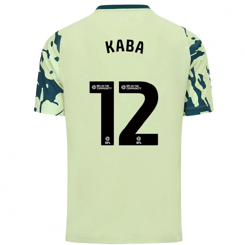 Danxen Bambino Maglia Sekou Kaba #12 Verde Scuro Kit Gara Away 2025/26 Maglietta