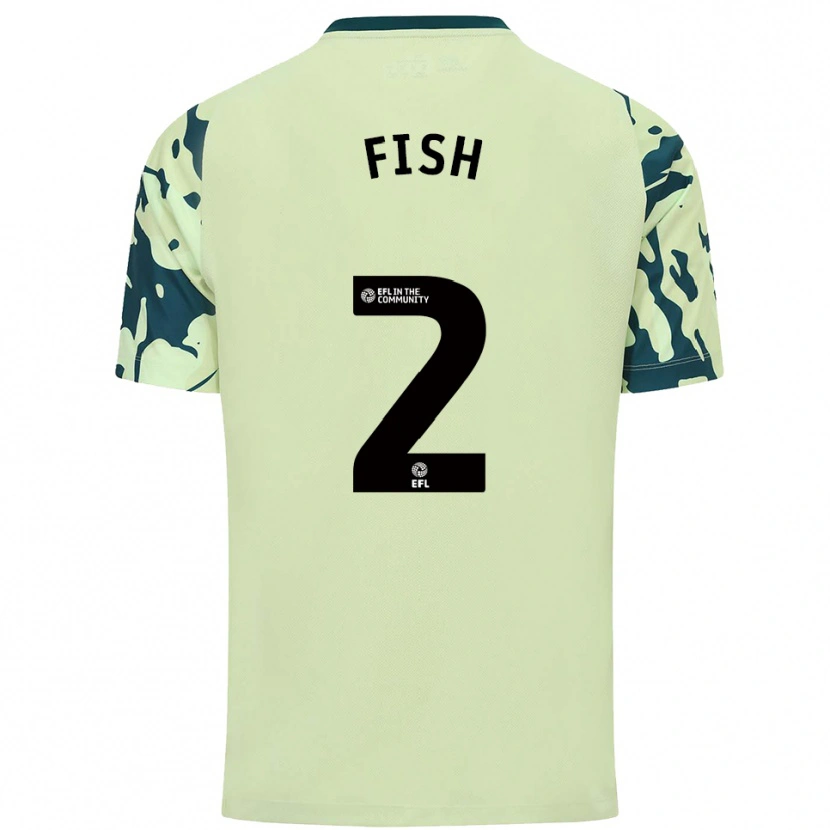 Danxen Bambino Maglia Will Fish #2 Verde Scuro Kit Gara Away 2025/26 Maglietta