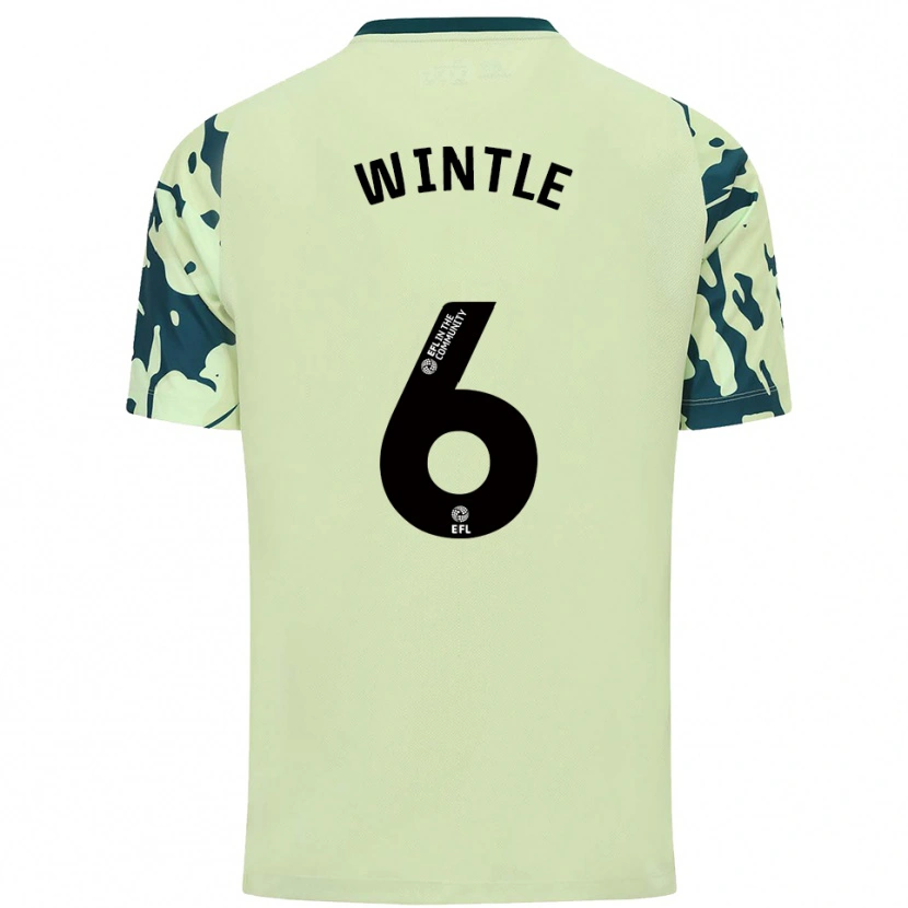 Danxen Bambino Maglia Ryan Wintle #6 Verde Scuro Kit Gara Away 2025/26 Maglietta