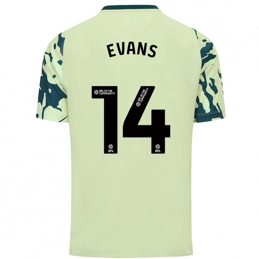 Danxen Bambino Maglia Shannon Evans #14 Verde Scuro Kit Gara Away 2025/26 Maglietta