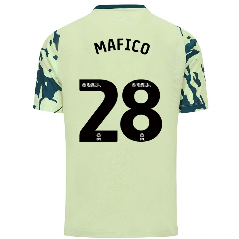 Danxen Bambino Maglia Dakarai Mafico #28 Verde Scuro Kit Gara Away 2025/26 Maglietta