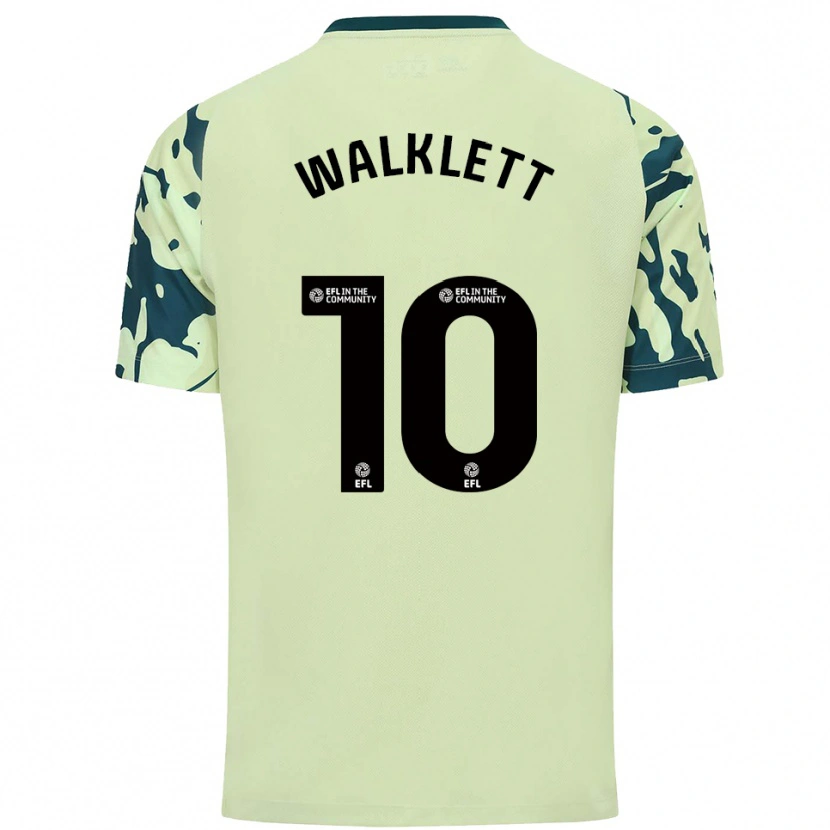 Danxen Bambino Maglia Kerry Walklett #10 Verde Scuro Kit Gara Away 2025/26 Maglietta