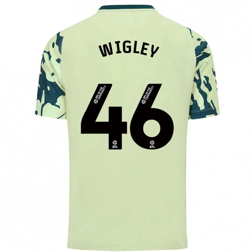 Danxen Bambino Maglia Morgan Wigley #46 Verde Scuro Kit Gara Away 2025/26 Maglietta