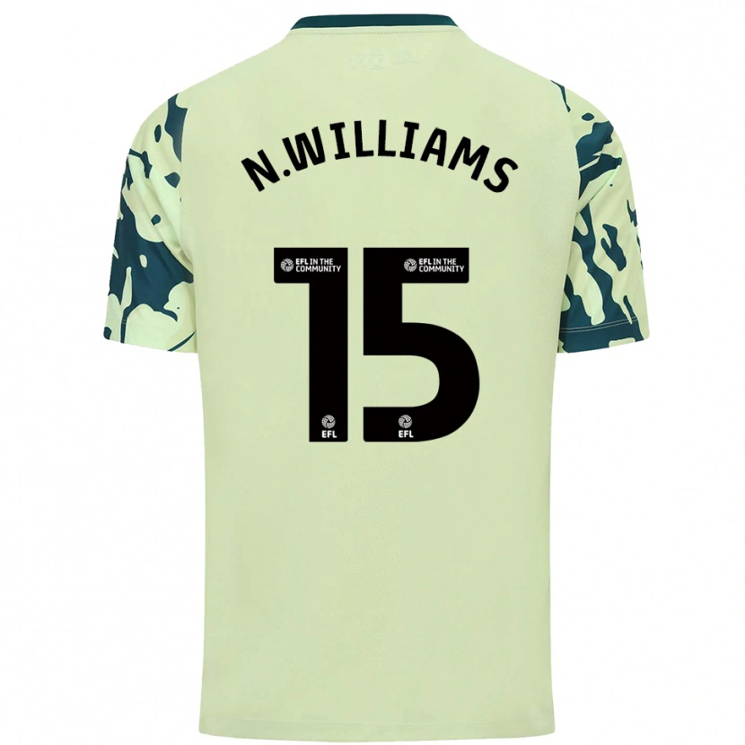 Danxen Bambino Maglia Noah Williams #15 Verde Scuro Kit Gara Away 2025/26 Maglietta