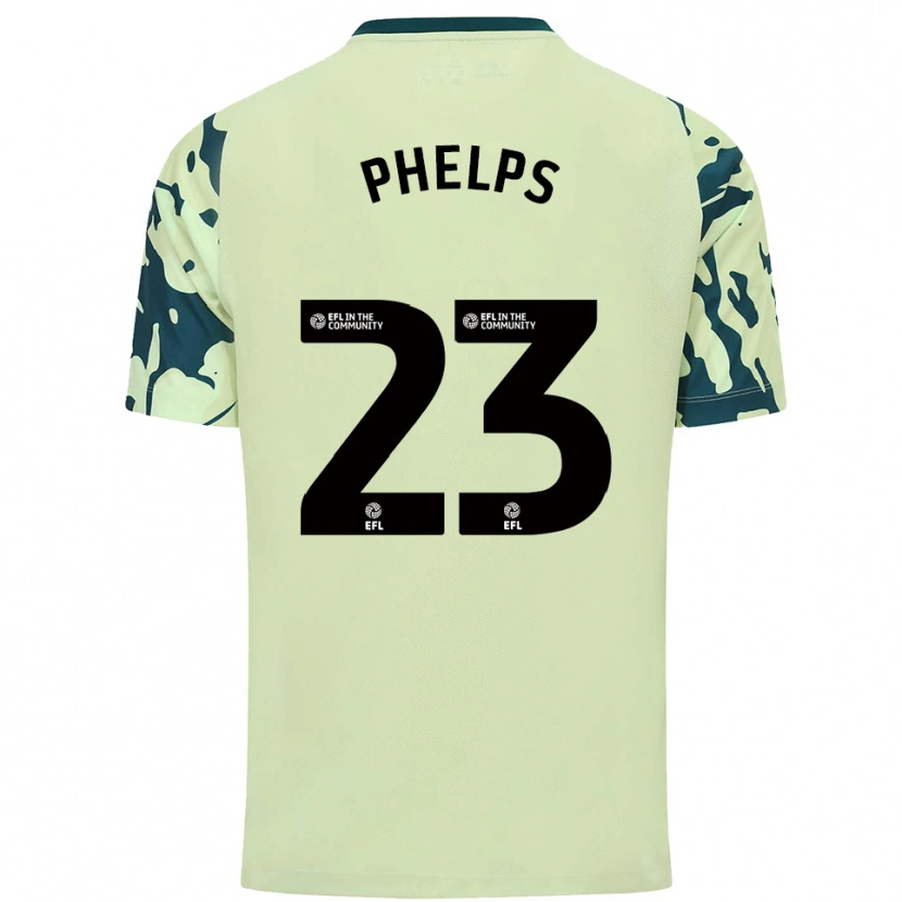 Danxen Bambino Maglia Anna Phelps #23 Verde Scuro Kit Gara Away 2025/26 Maglietta