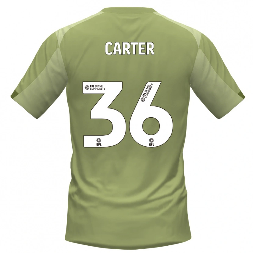 Danxen Bambino Maglia Dan Carter #36 Salvia Champagne Kit Gara Away 2025/26 Maglietta
