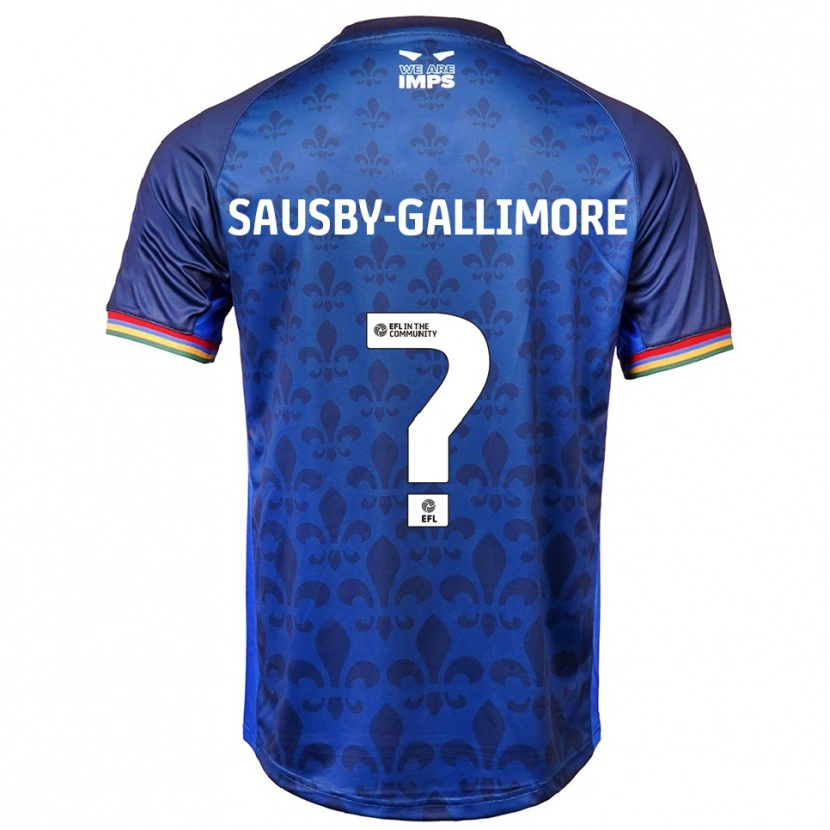 Danxen Bambino Maglia Olivia Sausby-Gallimore #0 Blu Navy Kit Gara Away 2025/26 Maglietta