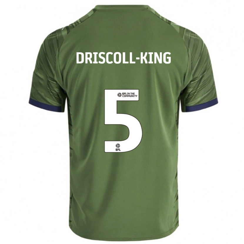 Danxen Bambino Maglia Evie Driscoll-King #5 Verde Bianco Kit Gara Away 2025/26 Maglietta