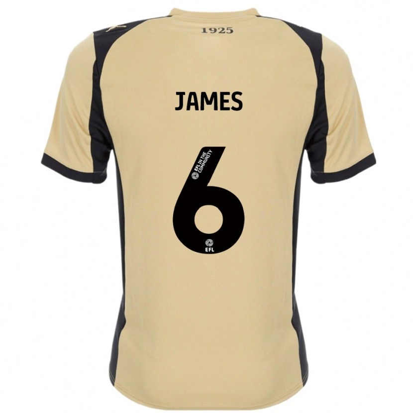 Danxen Bambino Maglia Reece James #6 Oro Nero Kit Gara Away 2025/26 Maglietta