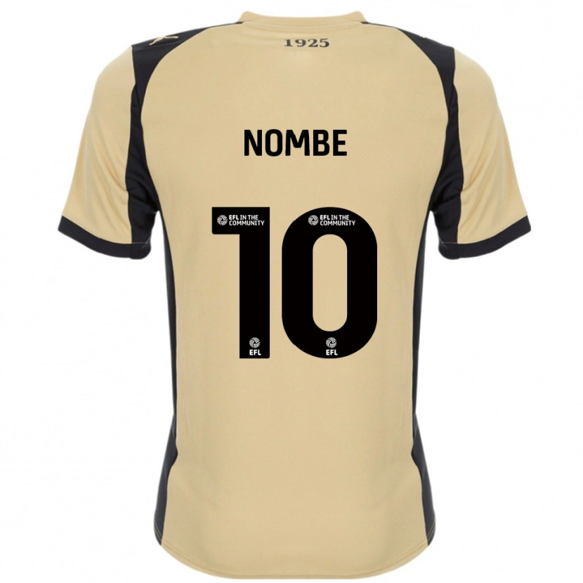 Danxen Bambino Maglia Sam Nombe #10 Oro Nero Kit Gara Away 2025/26 Maglietta