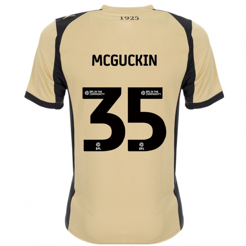 Danxen Bambino Maglia Ciaran Mcguckin #35 Oro Nero Kit Gara Away 2025/26 Maglietta