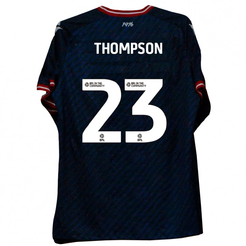 Danxen Bambino Maglia Louis Thompson #23 Blu Navy Rosso Kit Gara Away 2025/26 Maglietta