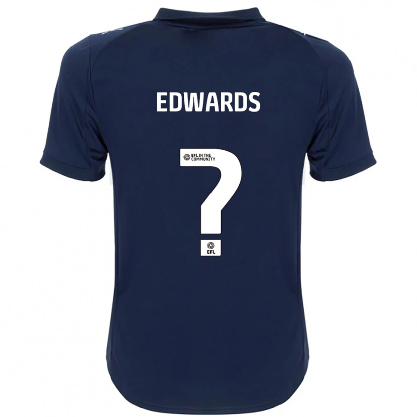 Danxen Bambino Maglia Christy Edwards #0 Blu Navy Bianco Kit Gara Away 2025/26 Maglietta