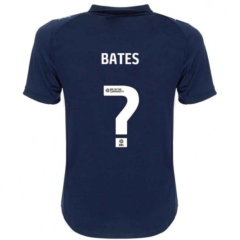 Danxen Bambino Maglia Jack Bates #0 Blu Navy Bianco Kit Gara Away 2025/26 Maglietta