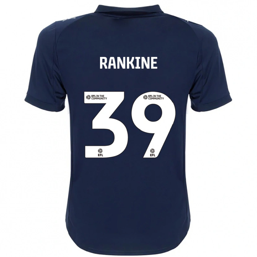 Danxen Bambino Maglia Dion Rankine #39 Blu Navy Bianco Kit Gara Away 2025/26 Maglietta