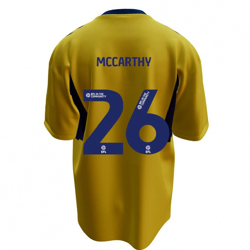 Danxen Bambino Maglia Jason Mccarthy #26 Giallo Blu Kit Gara Away 2025/26 Maglietta
