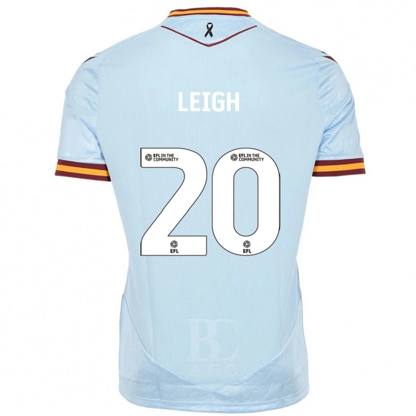 Danxen Bambino Maglia Tommy Leigh #20 Azzurro Kit Gara Away 2025/26 Maglietta