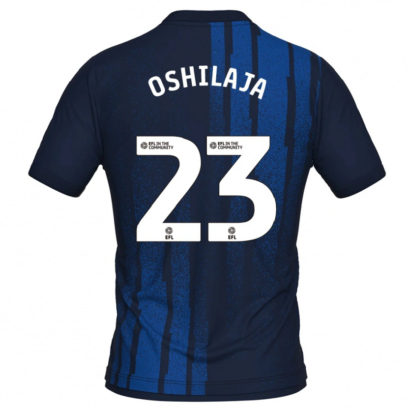 Danxen Bambino Maglia Adedeji Oshilaja #23 Blu Navy Bianco Kit Gara Away 2025/26 Maglietta